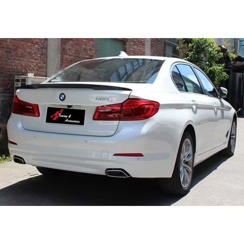 BMW G30 2017+ - Spoiler Vorstainer V2 Stil, Bagaj Üzeri, İşlem Yapılmamış Ham Ürün Yüzeyi, ABS