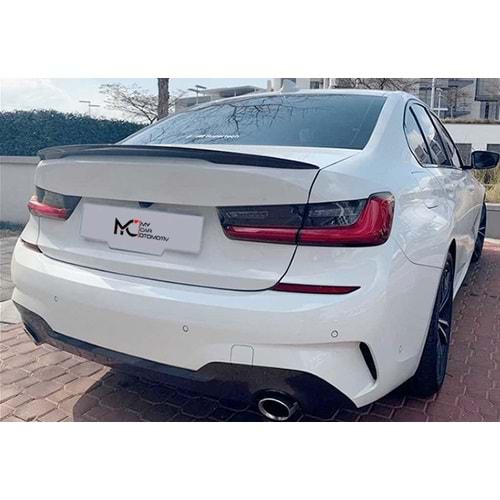 BMW G20 2019+ - Spoiler M Performance V2 Stil, Bagaj Üzeri, Parlak Siyah ABS