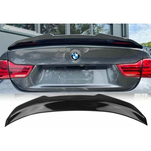 BMW F36 2014+ - Spoiler PSM V2 Stil, Bagaj Üzeri, Piano Black Boyalı Ürün Yüzeyi, ABS