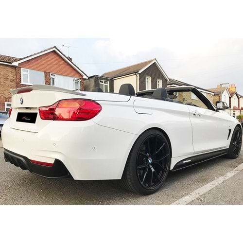 BMW F33 2014+ - Spoiler M4 V1 Stil, Bagaj Üzeri, İşlem Yapılmamış Ham Ürün Yüzeyi, ABS