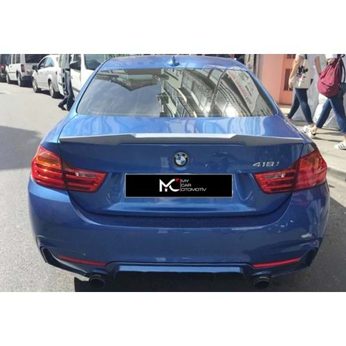 BMW F32 2014+ - Spoiler M4 V1 Stil, Bagaj Üzeri, İşlem Yapılmamış Ham Ürün Yüzeyi, ABS