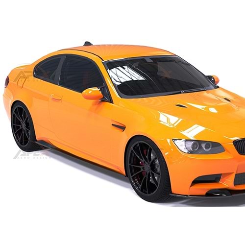BMW E92 M3 2007+ - Marşpiyel Çıta/Alt, A Pex M3 V1 Stil, Piano Black Ürün Yüzeyi, Vakum, Set