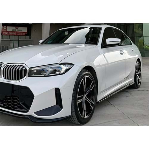 BMW G20 2020+ - Marşpiyel/Alt Çıta, A Plus M Pack V1 Stil, Piano Black Parlak Ürün Yüzeyi, Vakum, Set