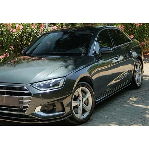 Audi A4 B9 2016+ - Marşpiyel Çıta/Yan Alt, A Plus Std. Line V1 Stil, Piano Black Parlak Ürün Yüzeyi, Vakum, Set