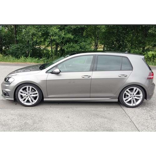 VW Golf Mk7 2012+ - Marşpiyel R Stil, İşlem Yapılmamış Ham Ürün Yüzeyi, Vakum, Set