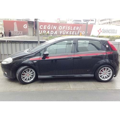 Fiat Punto 2012+ - Marşpiyel Abart Style, İşlem Yapılmamış Ham Ürün Yüzeyi, Vakum, Set