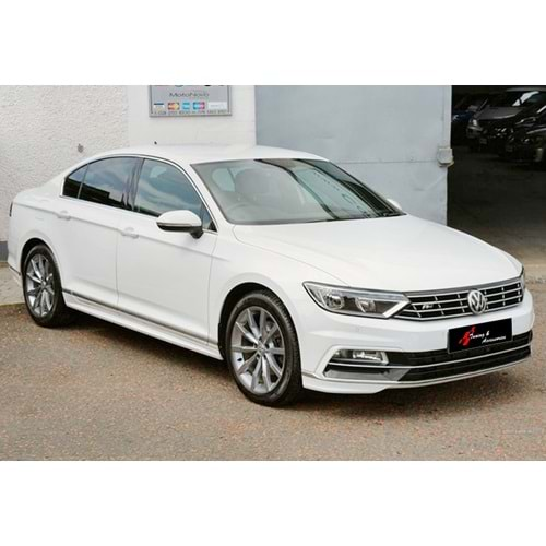 VW Passat B8 2015+ - Marşpiyel R Line Stil, İşlemsiz Ham Yüzey Vakum, Set