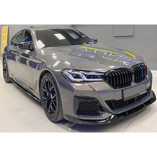 BMW G30 2017+ - Marşpiyel Çıta/Alt, B Plus Performance V3 Stil, Piano Black Parlak Ürün Yüzeyi, Vakum, Set