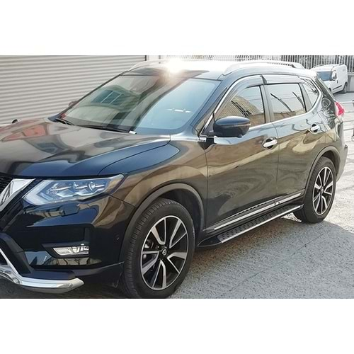 Nissan X Trail 3 2013+ - Basamak Oem Stil Noktalı, ABS Alüminyum Set