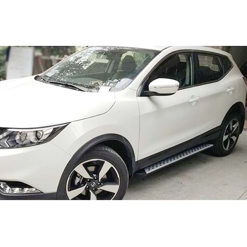 Nissan Qashqai 2 2013+ - Basamak Oem Noktalı V2 Stil, TPE Kaydırmaz Alüminyum Yüzey ABS Ürün Yapısı Set