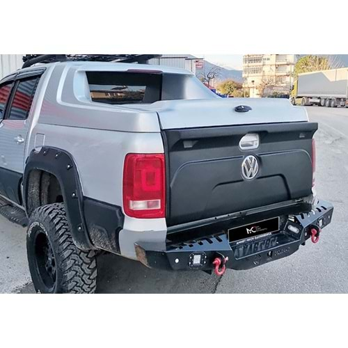 VW Amarok Mk1 2010+ - Bagaj Üst Kaplaması A Plus+ Country Stil, Mat Siyah Ürün Yüzeyi Vkm.