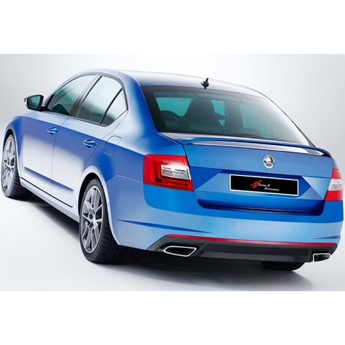 Skoda Octavia RS Mk3 2013+ - Egzos Ucu VRS Oem Stil, Parlak Paslanmaz Çelik Ürün Yapısı, Set