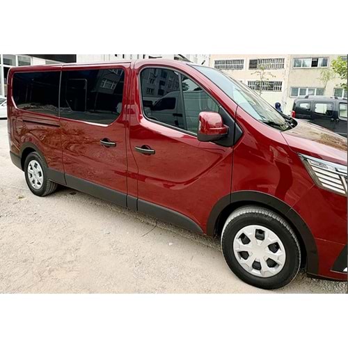 Renault Trafic 3 FL2 2022+ - Çamurluk Kaplaması/Üst, A Plus Std Line V1, Uzun Şase, Mat Siyah Ürün Yüzeyi, Vakum, Set