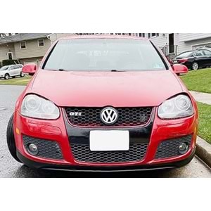 VW Golf Mk5 2003+ - Tampon Eki/Ön, A Plus Votex V1 Stil, GTI Tmpn., Piano Black Parlak Yüzey, Vakum