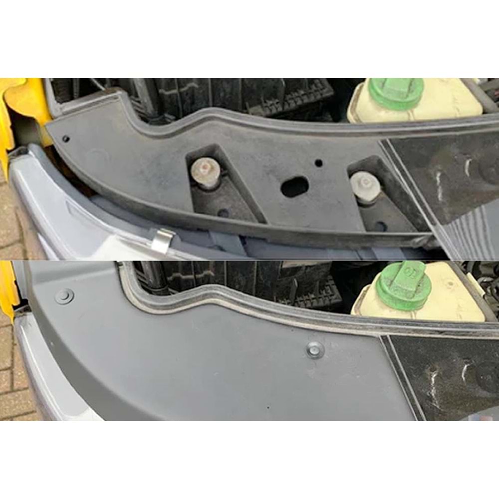 VW Transporter T5.2 2009+ - Akü ve Far Üst Kaplaması, A Plus Oem V1 Stil, Mat Siyah Ürün Yüzeyi, Vakum, Set