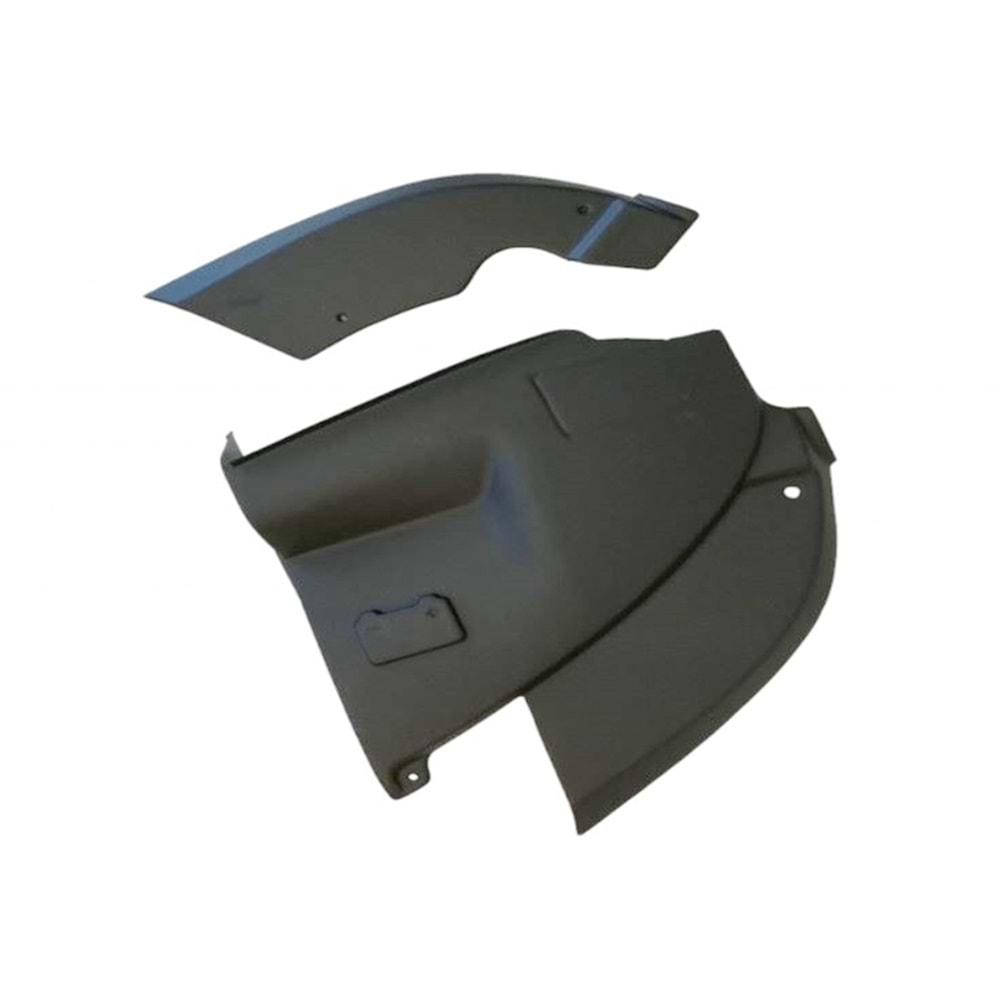 VW Transporter T5.2 2009+ - Akü ve Far Üst Kaplaması, A Plus Oem V1 Stil, Mat Siyah Ürün Yüzeyi, Vakum, Set