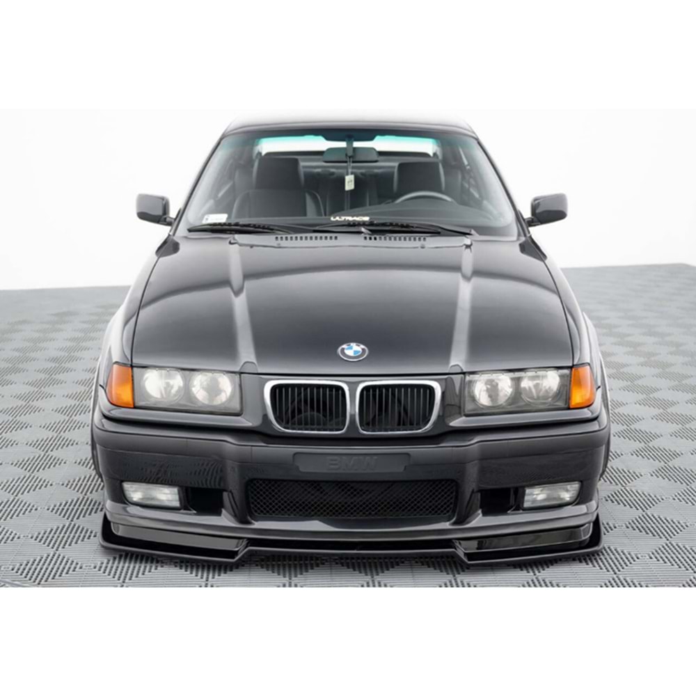 BMW E36 1990+ - Tampon Lipi/Ön, B Plus M3 GTR Stil, Piano Black Ürün Yüzeyi, Vakum