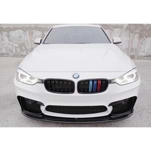 BMW F30 2012+ - Tampon Lipi/Ön, B Plus M3 V1 Stil, Piano Black Ürün Yüzeyi, Vakum