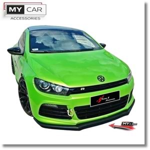 VW Scirocco Mk3 2008+ - Tampon Lipi/Ön, B Plus R V1 Stil, Piano Black Ürün Yüzeyi, Vakum