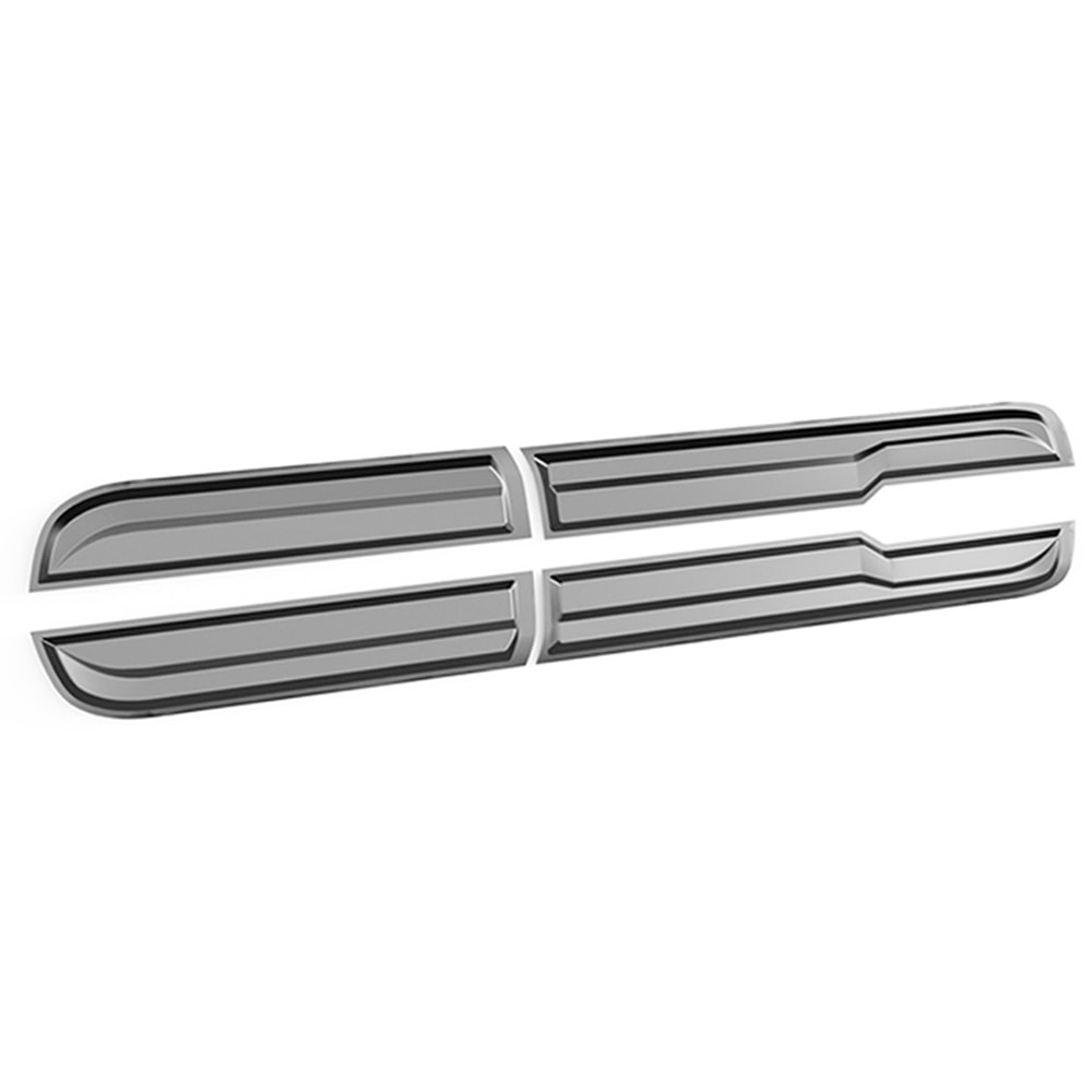 Ford Ranger T7 2022+ - Kapı Kaplaması/Üst, A Plus Sport V1 Stil, Mat Siyah Ürün Yüzeyi, Vakum, Set