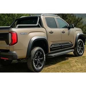 VW Amarok Mk2 2022+ - Kapı Kaplaması/Alt, A Plus Sport V1 Stil, Mat Siyah Ürün Yüzeyi, Vakum, Set