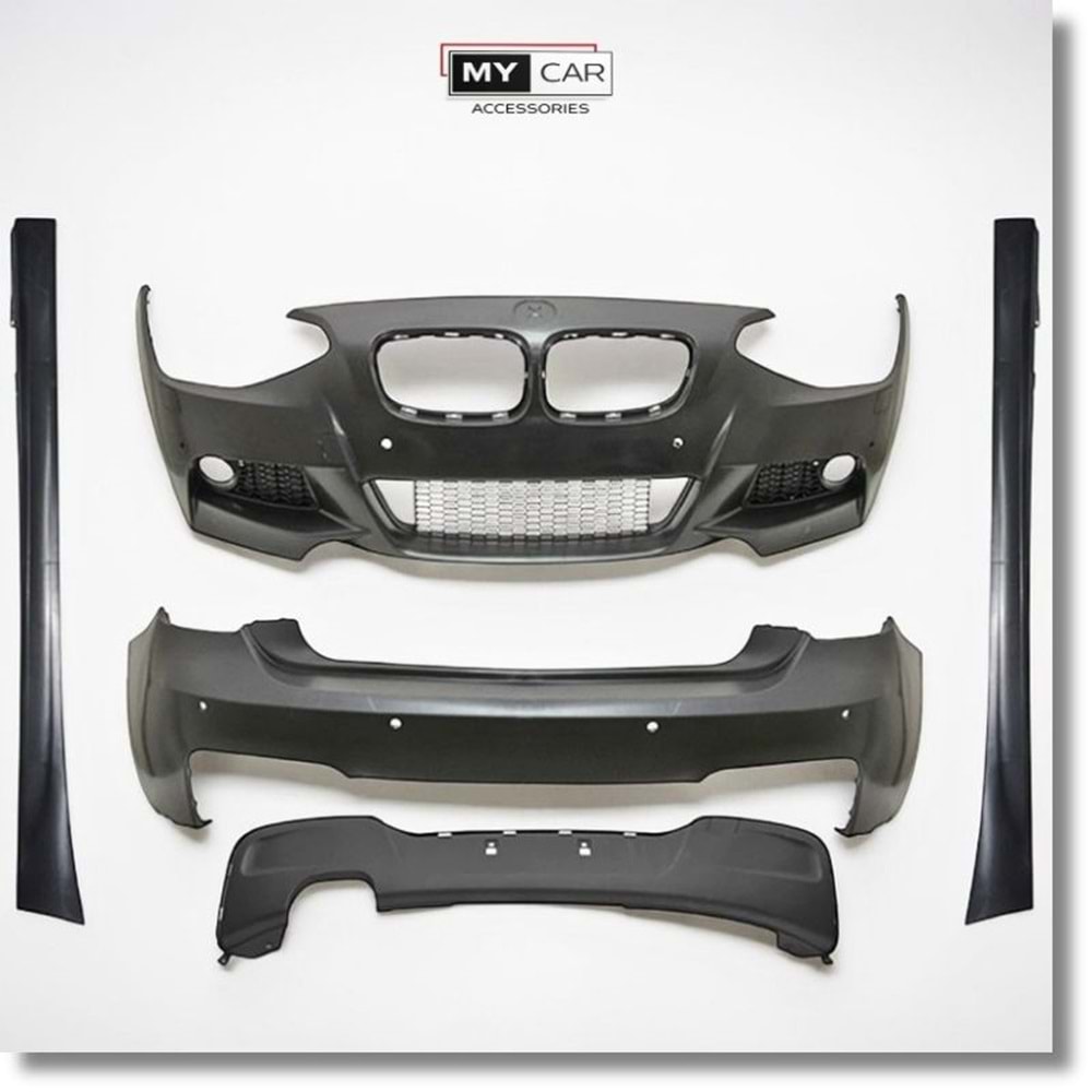 BMW F20 2011+ - Body Kit/Set, M Technic V1 Stil, Sis Farı Yuvası, Far Yıkama Yeri, PCD, İşlem Yapılmamış Ham Ürün Yüzeyi, PU, Set