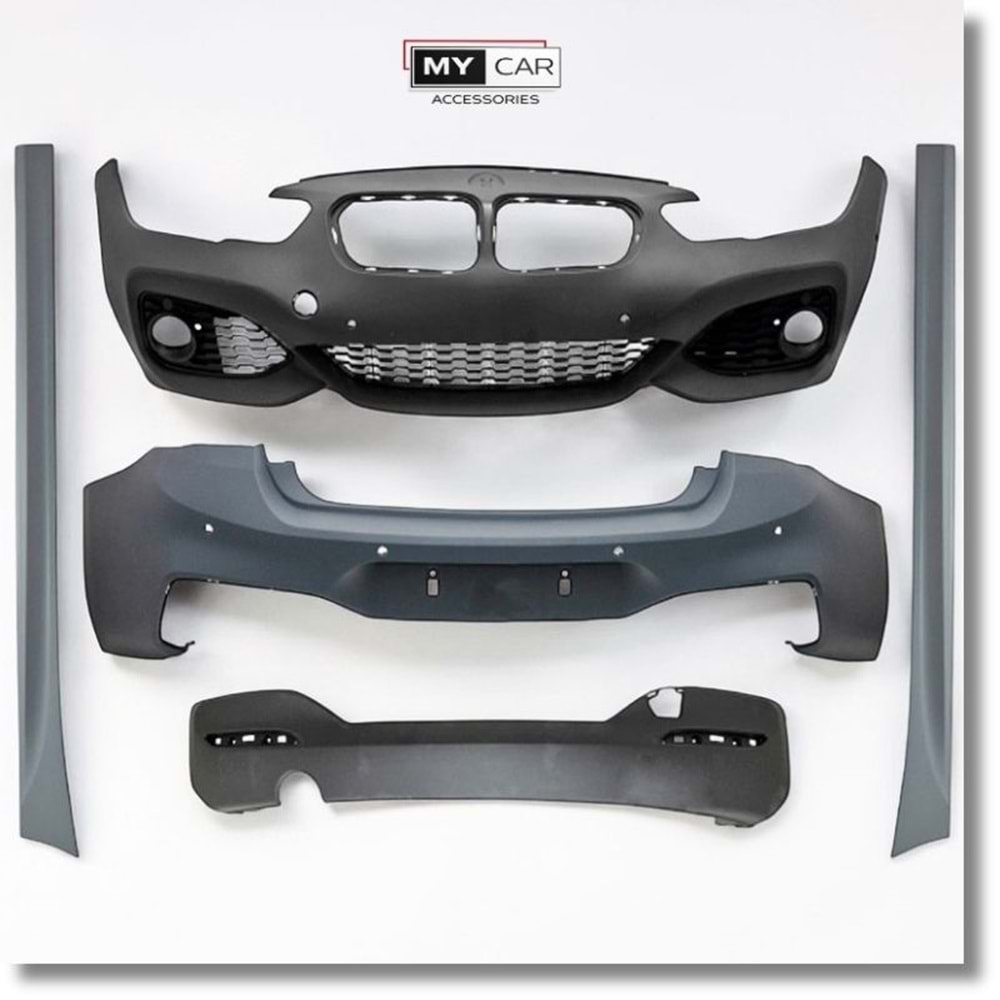 BMW F20 LCI 2015+ - Body Kit/Set, M Technic V1 Stil, Sis Farı Yuvası, Far Yıkama Yeri, PCD, İşlem Yapılmamış Ham Ürün Yüzeyi, PU, Set
