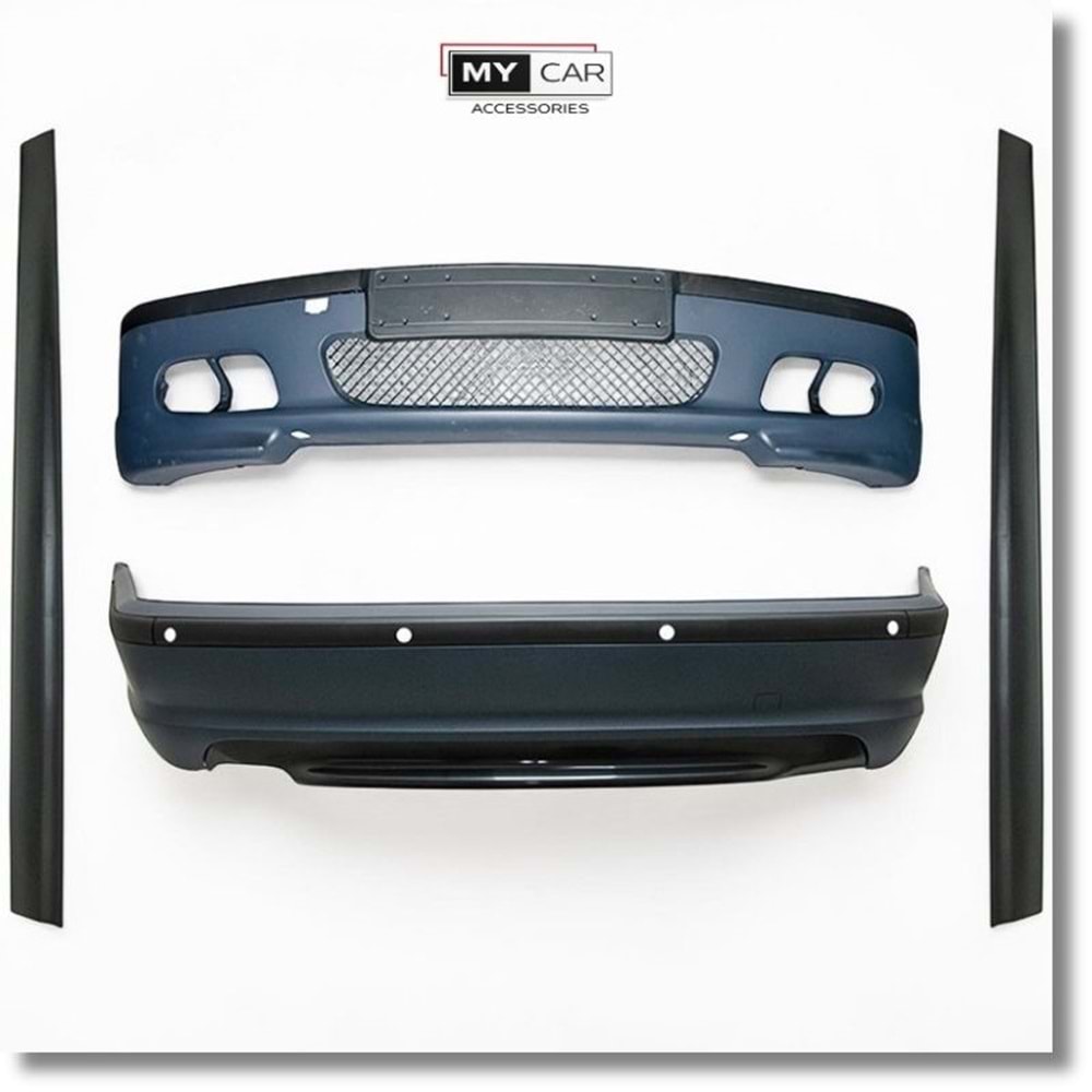 BMW E46 Sedan 1997+ - Body Kit/Set, M Technic V1 Stil, İşlem Yapılmamış Ham Ürün Yüzeyi, PU, Set