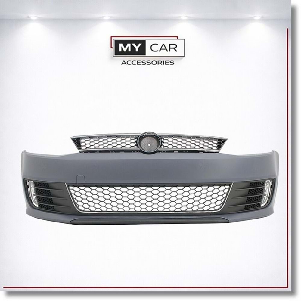 VW Jetta Mk6 2010+ - Body Kit/Tampon Ön, GLI Stil Chn., Pnjr., İşlem Yapılmamış Ham Ürün Yüzeyi, PP, Set