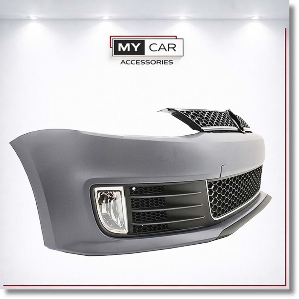 VW Jetta Mk6 2010+ - Body Kit/Tampon Ön, GLI Stil Chn., Pnjr., İşlem Yapılmamış Ham Ürün Yüzeyi, PP, Set