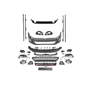 VW Golf Mk7 2012+ - Body Kit GTI Stil, 7.5 Görünümlü Chn., İşlem Yapılmamış Ham Ürün Yüzeyi, ABS, Set