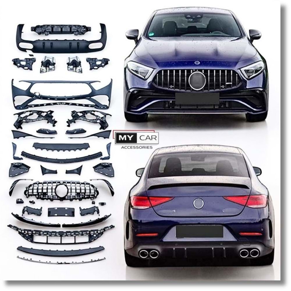 M. Benz W257 2018+ - Body Kit/Set, AMG C53 V1 Stil, Pnjr., E. Ucu, PCD, İşlem Yapılmamış Ham Ürün Yüzeyi, PU, Set
