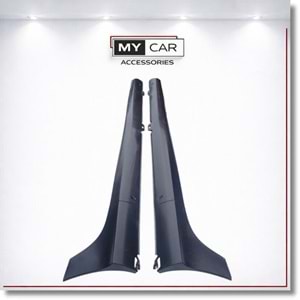 VW Golf Mk6 2008+ - Marşpiyel/Yan, Oem GTI V1 Stil, İşlem Yapılmamış Ham Ürün Yüzeyi, PP, Set