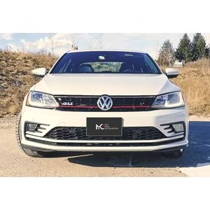 VW Jetta Mk6 FL 2014+ - Tampon/Ön, GLI Stil Chn., Pnjr., İşlem Yapılmamış Ham Ürün Yüzeyi, Set, ABS