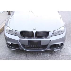 BMW E90 LCI 2008+ - Bumper Flap/Front M Performance V2 Stil, Piano Black Ürün Yüzeyi, Vkm. Set