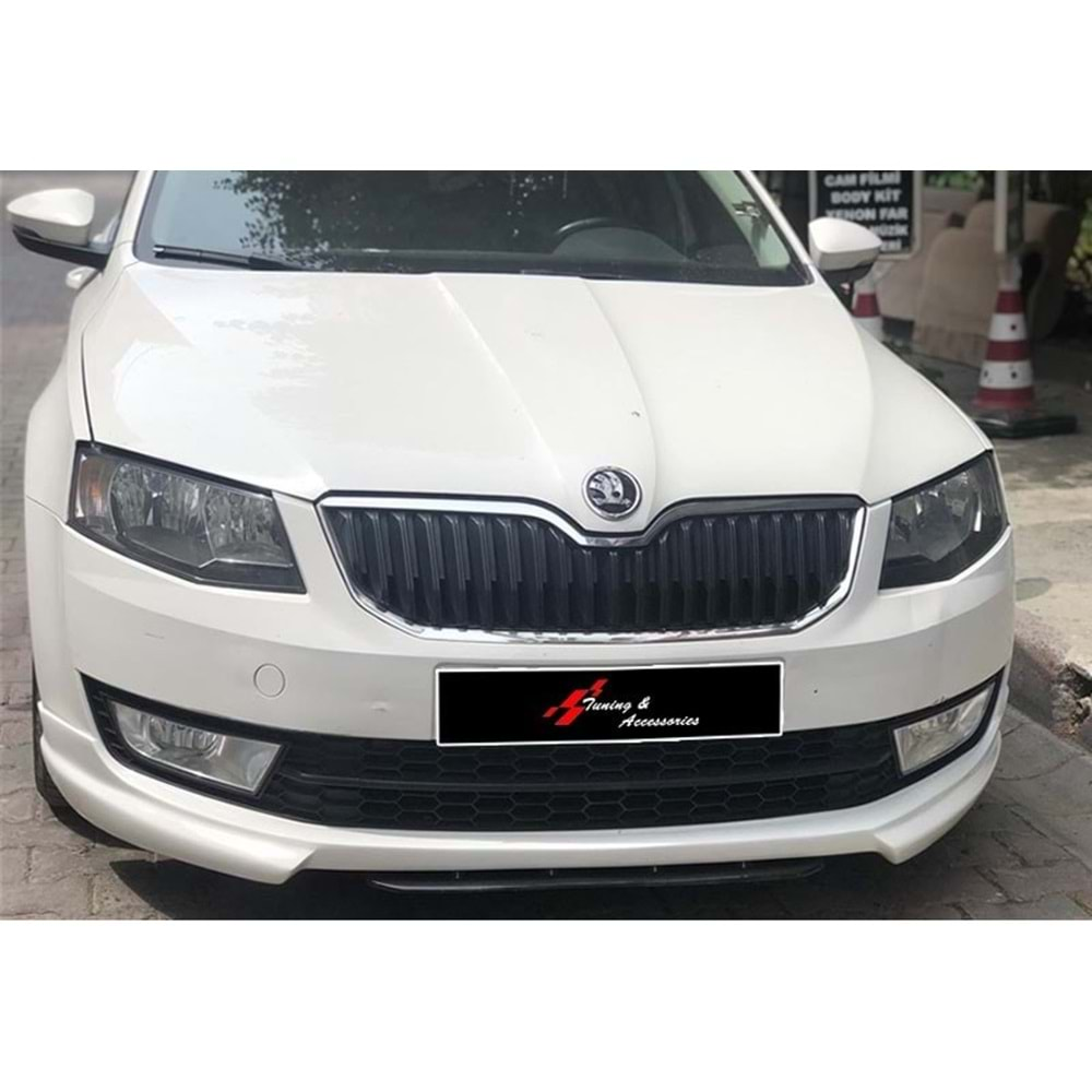 Skoda Octavia Mk3 2013+ - Ön Ek Rieger Stil, İşlemsiz Ham Yüzey Vakum