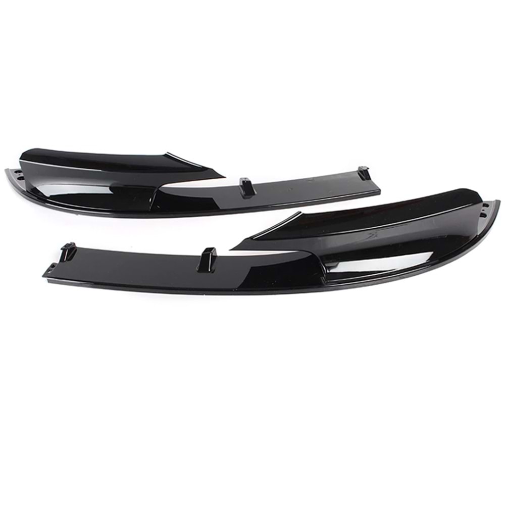 BMW F30 2012+ - Tampon Eki/Ön, M Performance Stil, 2 Parça, Piano Black Boyalı Ürün Yüzeyi, ABS