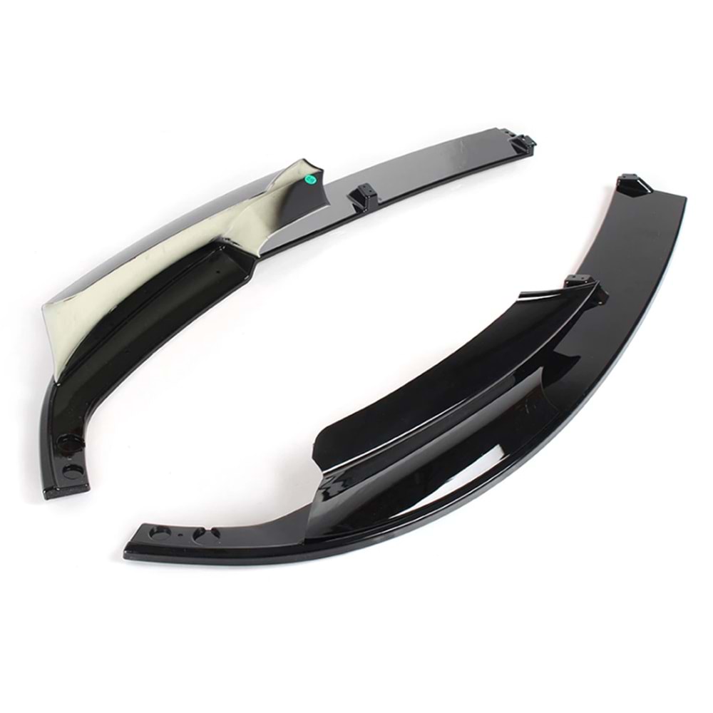 BMW F30 2012+ - Tampon Eki/Ön, M Performance Stil, 2 Parça, Piano Black Boyalı Ürün Yüzeyi, ABS