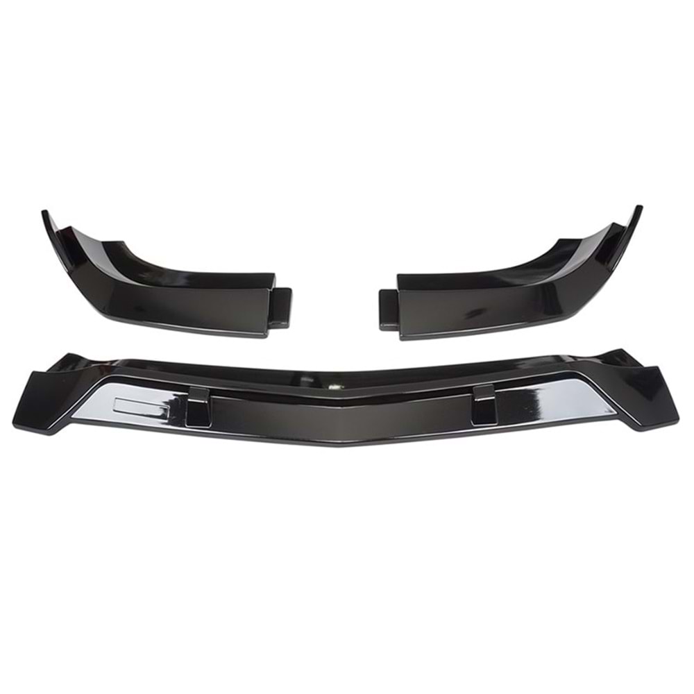 M. Benz W204 2007+ - Tampon Lipi/Ön Brabus Stil, Flaplı 3 Parçaı, Piano Black Boyalı Ürün Yüzeyi, ABS