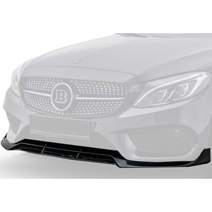 M. Benz W205 2015+ - Tampon Lipi/Ön Flaplı, Brabus V1 Stil, 3 Parça, Piano Black Boyalı Ürün Yüzeyi, ABS