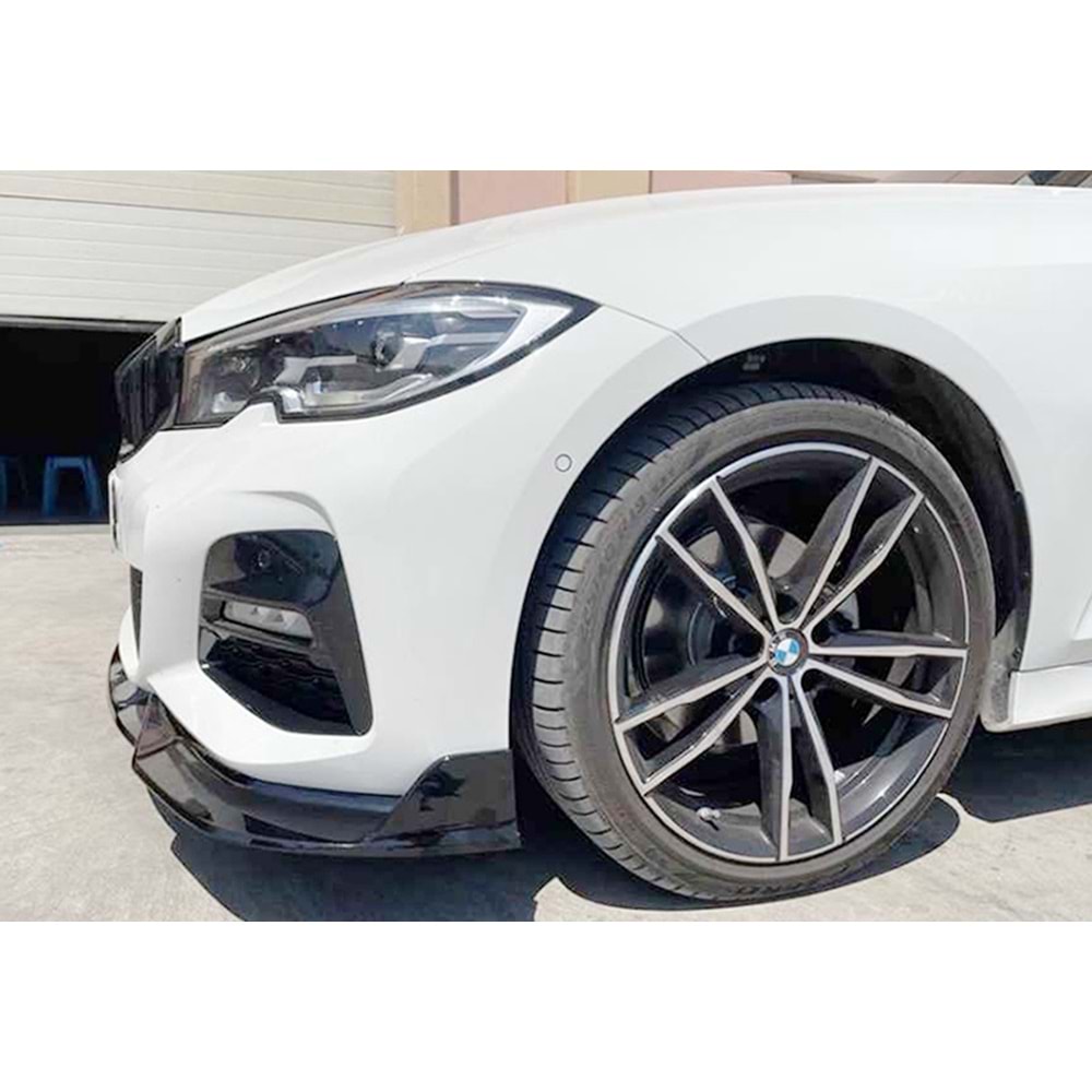 BMW G20 2019+ - Ön Lip M Sport 330i Stil, Piano Black Vakum