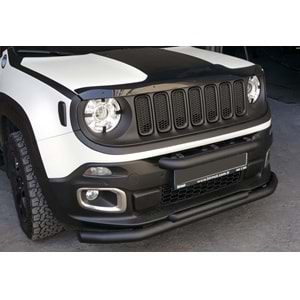 Jeep Renegade 2014+ - Koruma Barı/Ön Ground 2 70mm, Mat Siyah Boyalı Ürün Yüzeyi, DKP Demir