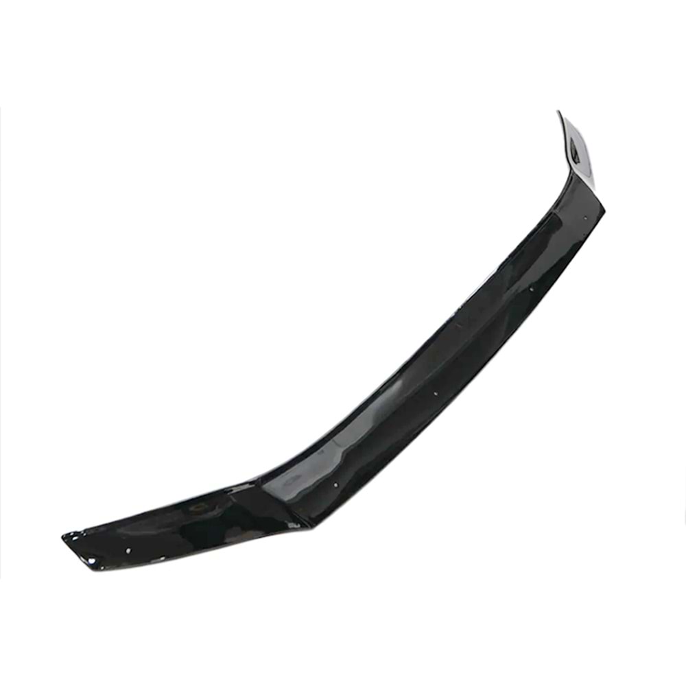 VW. Crafter Mk2 2017+ - Kaput Üzeri Koruma/Üst, B Plus Oem V1 Stil, Klipsli/4 mm, Piano Black Akrilik Ürün Yüzeyi, Set