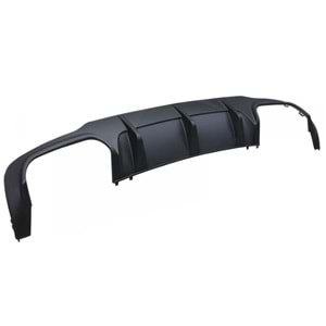 M. Benz W204 FL 2011+ - Difüzör/Arka, C63 AMG Stil, Sağ Sol Çiftli Çıkış, Mat Siyah Ürün Yüzeyi, ABS