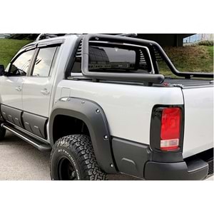 VW Amarok 1 2010+ - Çamurluk Kaplaması/Üst A Plus Elegance V3 Stil Vidalı, Mat Siyah Ürün Yüzeyi, Vkm., Set