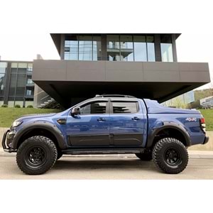 Ford Ranger T6 2011+ - Çamurluk Kaplaması/Üst, A Plus Elegance V3 Vidalı, Mat Siyah Ürün Yüzeyi Vkm. Set