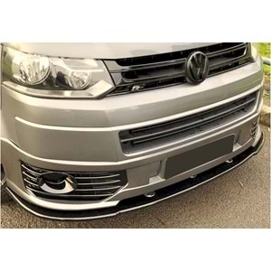 VW Transporter T5.2 2009+ - Tampon Lipi/Ön, A Plus Sportline V1 Stil, Piano Black Parlak Ürün Yüzeyi, Vakum