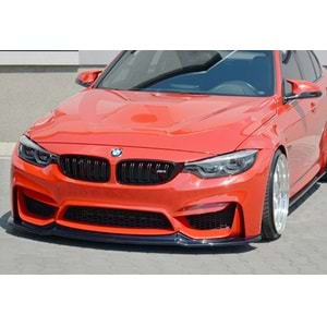 BMW F80 2012+ - Ön Lip A Plus+ M3 V1 Stil, Piano Black Parlak Ürün Yüzeyi, Vkm.