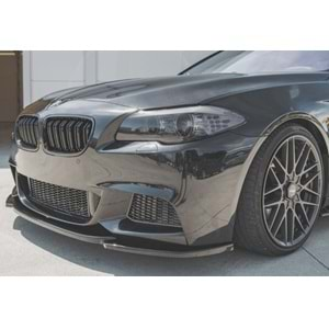 BMW F10 2010+ - Ön Lip Max A Plus+ M Pack V4 Stil, Piano Black Parlak Ürün Yüzeyi Vkm.