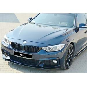 BMW F32 2014+ - Lip/Ön Lip A Plus+ M Pack V1 Stil , Piano Black Parlak Ürün Yüzeyi, Vkm.